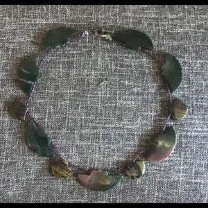 Natural gemstone estate necklace.